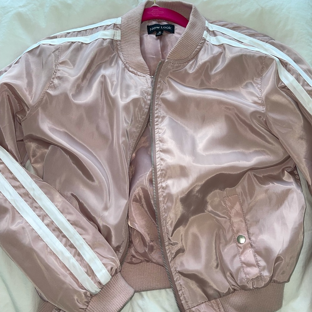Pink bomber jacket